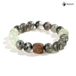 Agarwood & Grape Quartz & Green Phantom Quartz Bracelet
