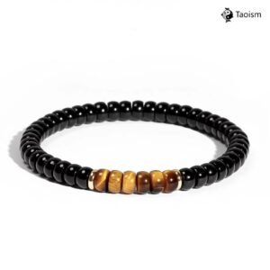 Black Agate & Tiger's Eye Bracelet