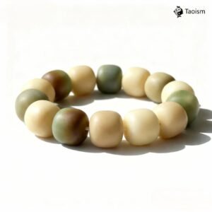 Natural Dry-Polished High-Oil Bodhi Seed Mala Bracelet