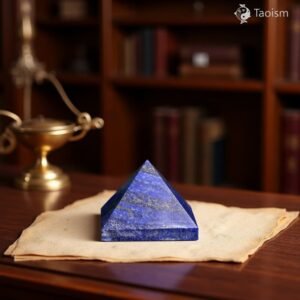 Natural Taoist Wisdom Lapis Lazuli Pyramid