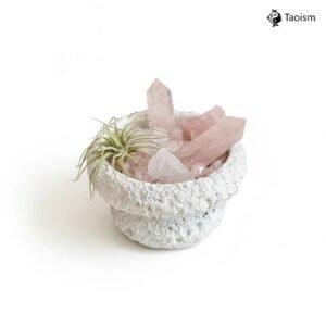 Natural Rose Quartz Energy Bonsai Decor