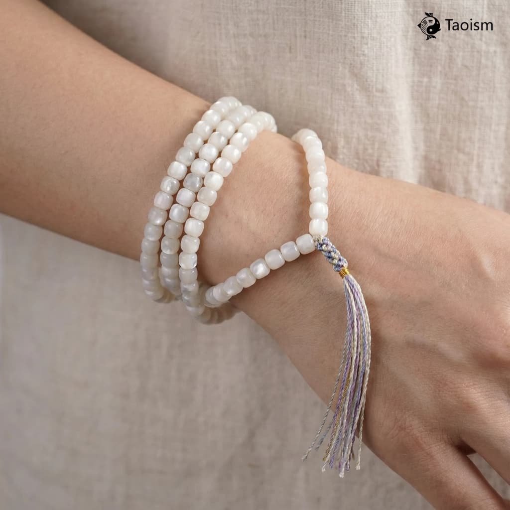 Tibetan Antique "Fish Bone" 108 Mala Beads - Image 4