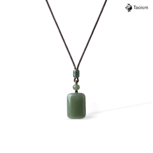 Natural Hetian Jade Men's "Wu shi" Pendant