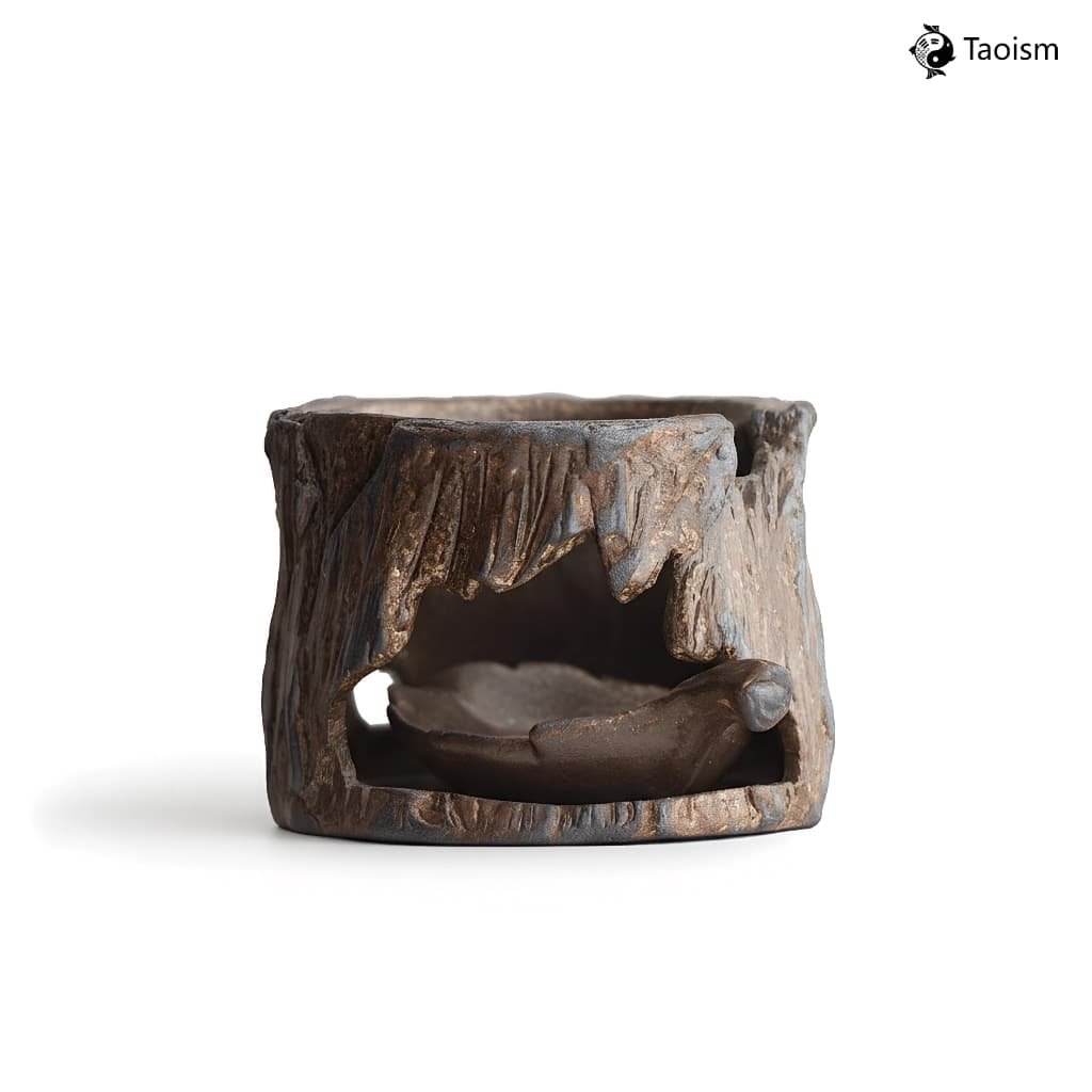 Handmade Aged Rock Clay Tea Warming Set - Image 2