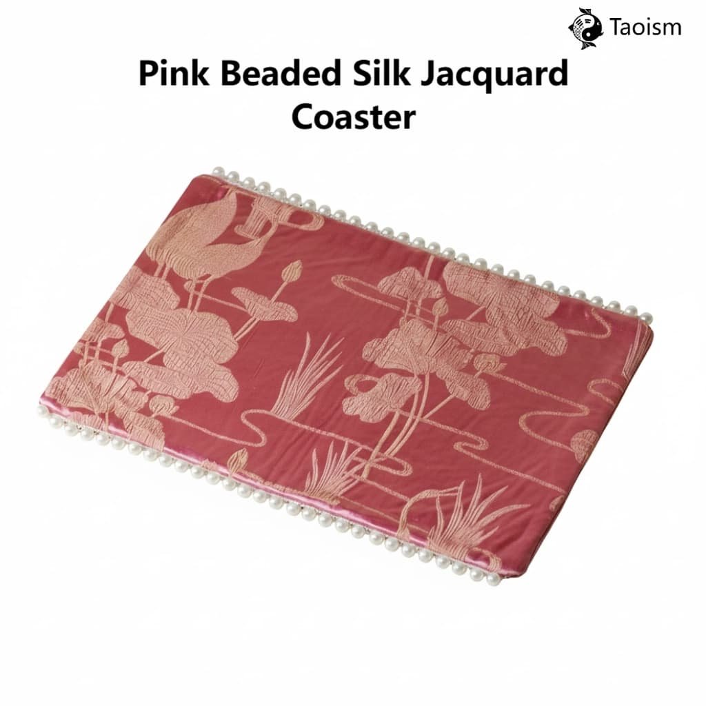 Brocade 'All Birds Paying Homage to the Phoenix' Tea Mat - Image 7