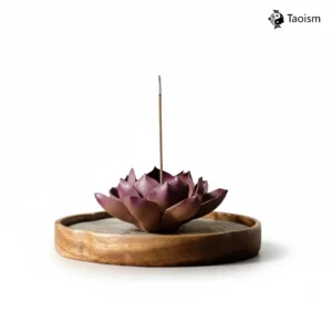Handmade Ceramic Lotus Incense Holder Set