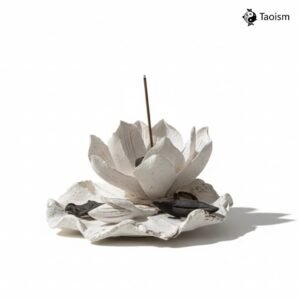 Handmade Ceramic Lotus Incense Holder