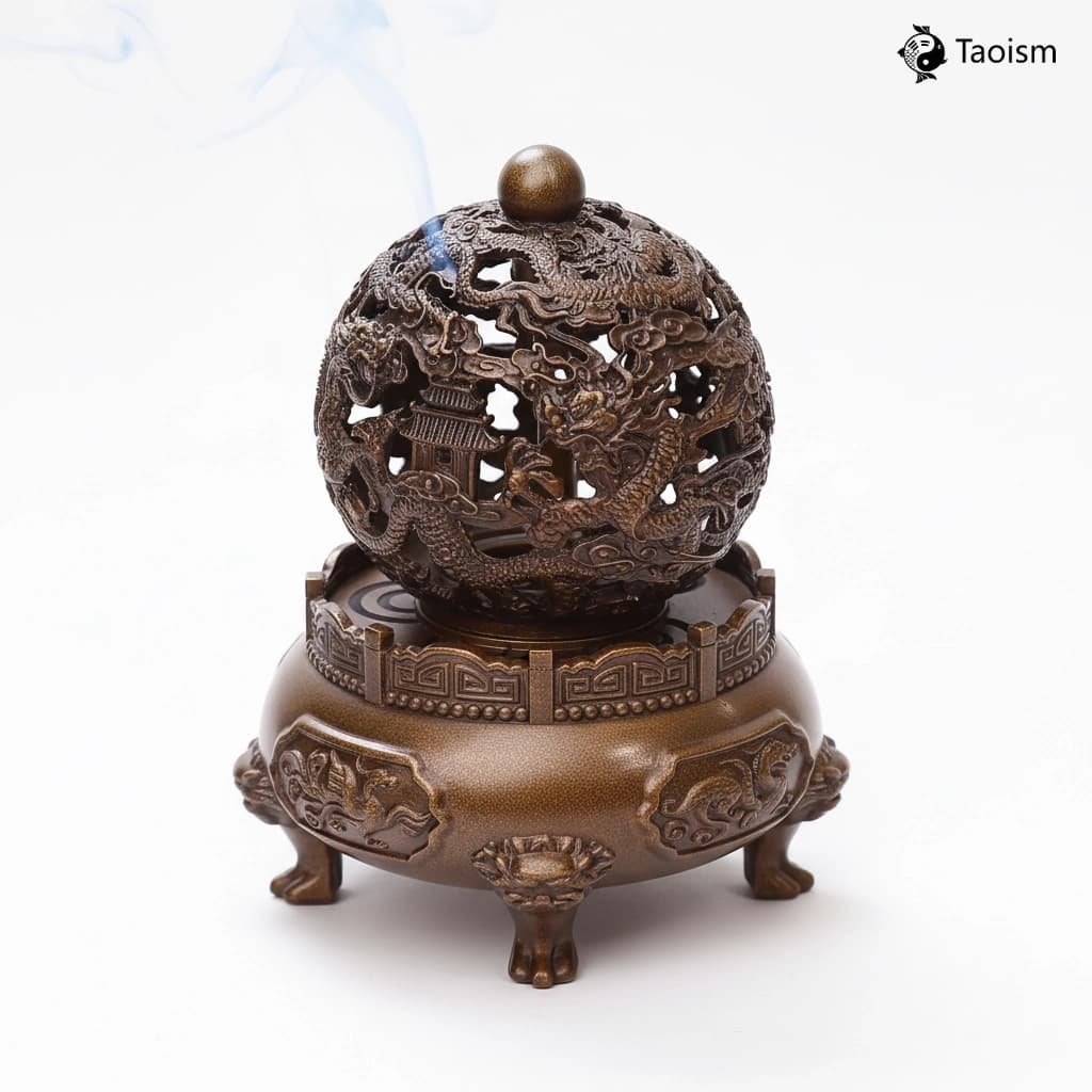 Nine Turns Universe Four Guardians Brass Censer - Image 2