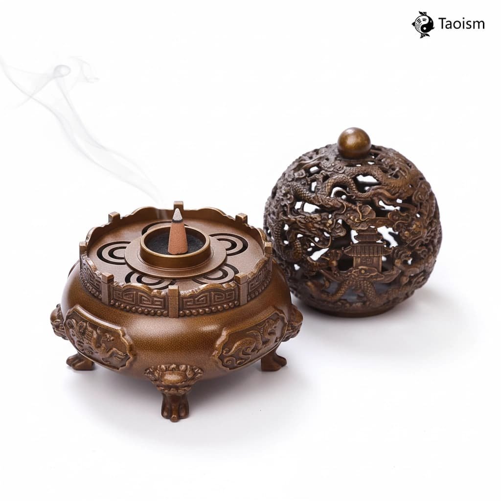 Nine Turns Universe Four Guardians Brass Censer - Image 4