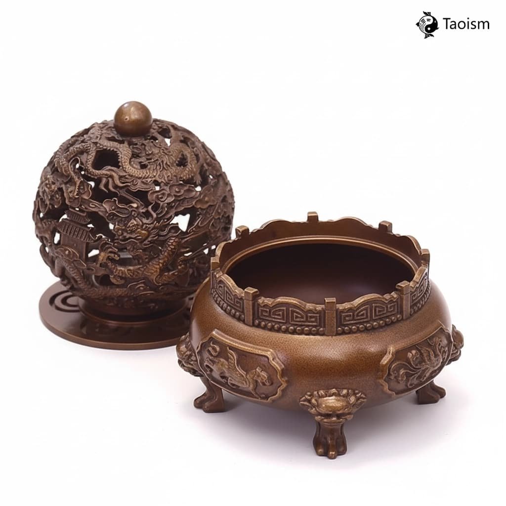 Nine Turns Universe Four Guardians Brass Censer - Image 5