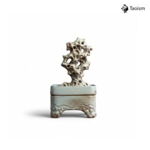 Celadon Glazed Ceramic Taihu Stone Incense Burner