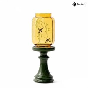 Ming-Qing Style Willow & Swallow Candle Holder